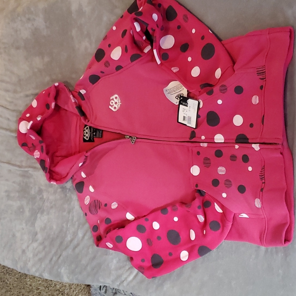 Girls 686 Zip Up Hoodie